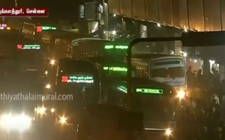 பொங்கலுக்கு சொந்த ஊருக்கு படையெடுத்துச் செல்லும் மக்கள்! பெருங்களத்தூரில் ஜாம் ஆன ட்ராபிக்