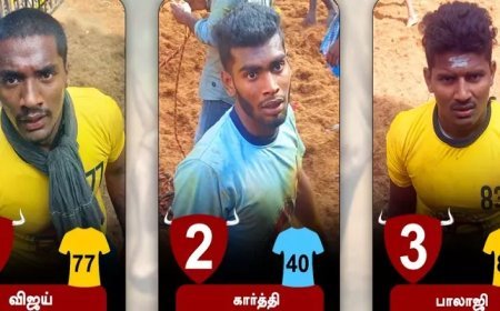 விறுவிறுப்பாக நடந்து முடிந்தது அவனியாபுரம் ஜல்லிக்கட்டு - முதல் 3 இடங்களில் யார், யார்?