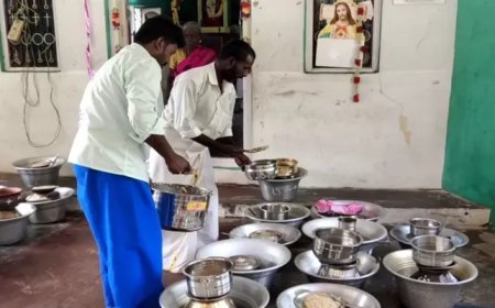 மயிலாடுதுறை: புனித அந்தோணியார் ஆலயத்தில் பொங்கல் படையல் வழிபாடு!