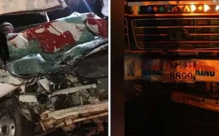 അമ്പലപ്പുഴ ദേശീയപാതയില് കാറും ലോറിയും കൂട്ടിയിടിച്ചു; അഞ്ച് മരണം