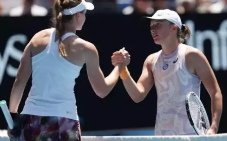 ഓസ്ട്രേലിയന് ഓപ്പണ് ടെന്നീസ്; ഇഗ സ്വിയാറ്റെക് പുറത്ത്, റൈബാക്കിന ക്വാർട്ടർ ഫൈനലിൽ