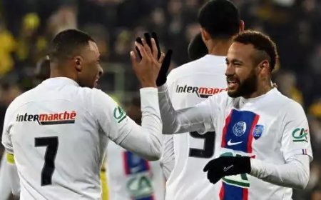 ക്യാപ്റ്റനായി എംബാപ്പെ, റെക്കോർഡിട്ട് 5 ഗോൾ; പിഎസ്ജിക്ക് അത്യുജ്വല ജയം