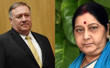 സുഷമ സ്വരാജിനെതിരെ തരംതാണ പ്രയോഗം: പോംപെയോയുടെ പരാമർശത്തെ അപലപിച്ച് ഇന്ത്യ