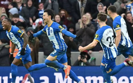 എഫ് എ കപ്പ്; നിലവിലെ ചാമ്പ്യന്മാരായ ലിവര്പൂളിനെ തകർത്ത് ബ്രൈട്ടണ്