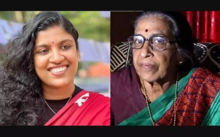 ചങ്ങമ്പുഴയുടെ മകള്‍ ലളിതയെ സന്ദർശിച്ച് ചിന്താ ജെറോം