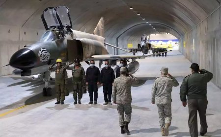 'ഉഘാബ് 44'; രാജ്യത്തെ ആദ്യത്തെ ഭൂഗർഭ വ്യോമത്താവളവുമായി ഇറാൻ