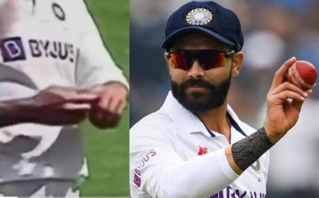 ബൗളിംഗിനിടെ വിരലില്‍ എന്തോ ഉരച്ച് ജഡേജ? വൈറലായി വീഡിയോ, ആരോപണവുമായി ഓസീസ് മുന്‍ നായകന്‍