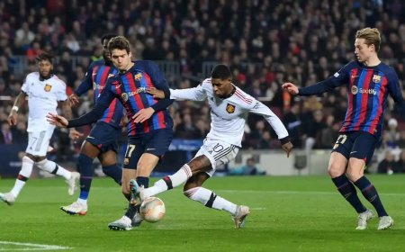 യൂറോപ്യൻ ലീഗ്; ബാഴ്സലോണയും മാഞ്ചസ്റ്റർ യുണൈറ്റഡും സമനിലയിൽ പിരിഞ്ഞു