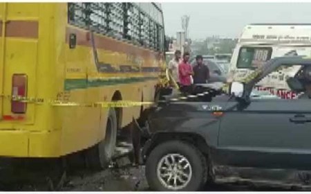 School Bus And Car Collide On Delhi-Meerut Expressway, 6 Dead Including 2 Children