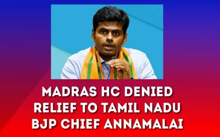 Madras HC Denied Relief to Tamil Nadu BJP Chief Annamalai