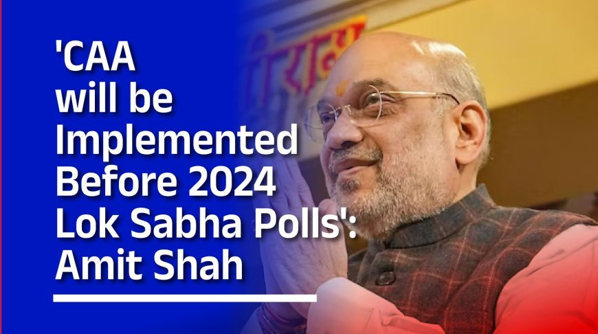 'CAA Will Be Implemented Before 2024 Lok Sabha Polls': Amit Shah