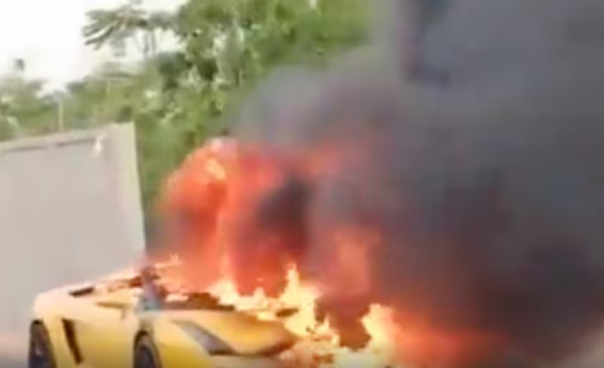 Hyderabad: Man Burns Lamborghini Worth Rs 1 Crore Over Dispute With Owner