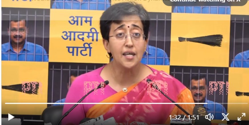 Delhi Water Crisis: Atishi Seeks PM Modi's Intervention To Resolve Shortage