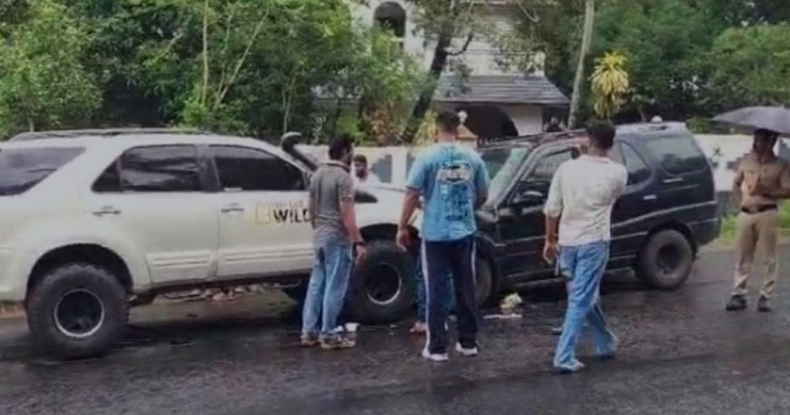 Brother E Bull Jet’s car involved in road accident in Palakkad, three injured