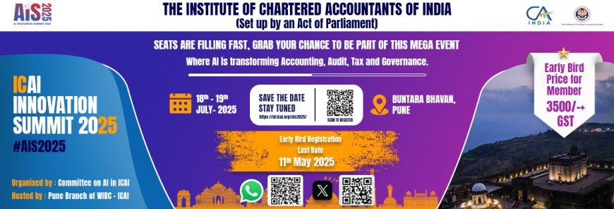 ICAI to Host the AI Innovation Summit 2025 in Pune: A Groundbreaking Event for the Future of Accounting and Technology