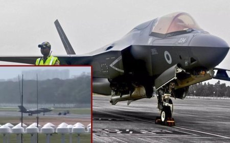 ब्रिटिश एयरबस 400 में 17 सदस्यीय तकनीकी दल तिरुवनंतपुरम पहुंचा; F-35B लड़ाकू विमान को हफ्तों बाद हैंगर में ले जाया गया