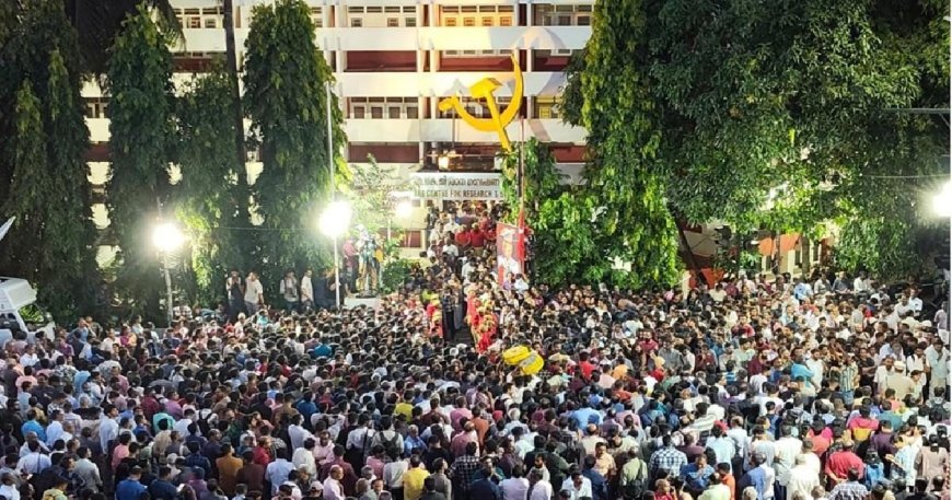 Crowds gather to meet his beloved comrade; Public viewing at Durbar Hall, traffic restrictions in Punnapra in the afternoon