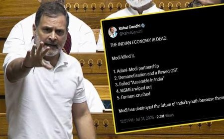 Rahul Gandhi Backs Trump’s Criticism of Indian Economy – Political Storm Erupts