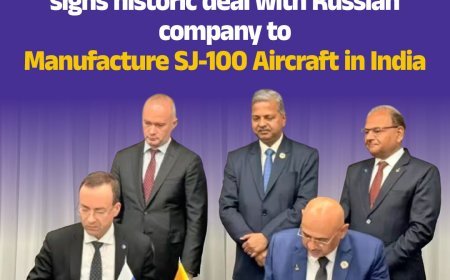 Hindustan Aeronautics signs historic deal with Russian company to manufacture SJ-100 aircraft in India