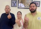 Bihar Assembly Elections; 13% polling in first phase, candidates including Tejashwi Yadav cast their votes