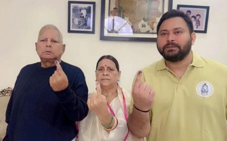 Bihar Assembly Elections; 13% polling in first phase, candidates including Tejashwi Yadav cast their votes
