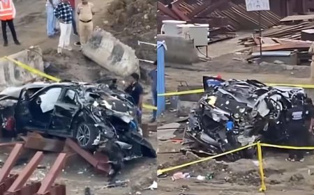Speeding BMW plunges off Mumbai Coastal Road: 17-year-old among 3 dead in 5 am horror