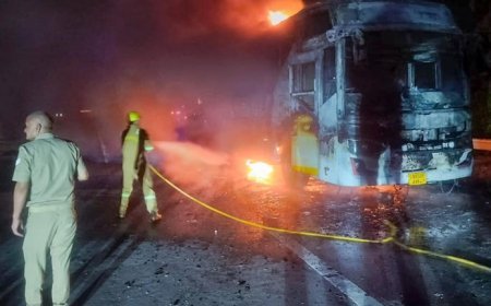 Yamuna Expressway Bus Fire: Driver Allegedly Ignored Warnings as Flames Engulfed Sleeper Bus