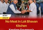 No Meat In Lok Bhavan Kitchen: Keralam Governor's Day 1 Order Sparks Row