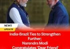 India-Brazil Ties to Strengthen Further; Narendra Modi Congratulates 'Dear Friend' Lula on Election Victory